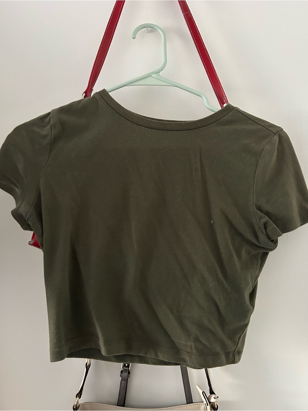 wild fable Olive Green Cropped Tee